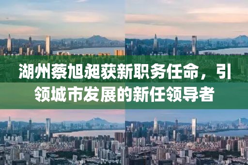 湖州蔡旭昶获新职务任命，引领城市发展的新任领导者