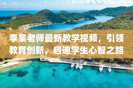 李杲老师最新教学视频，引领教育创新，启迪学生心智之路