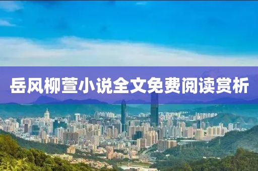 岳风柳萱小说全文免费阅读赏析
