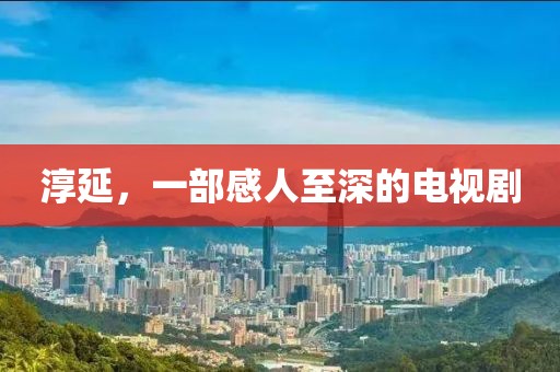 淳延，一部感人至深的电视剧