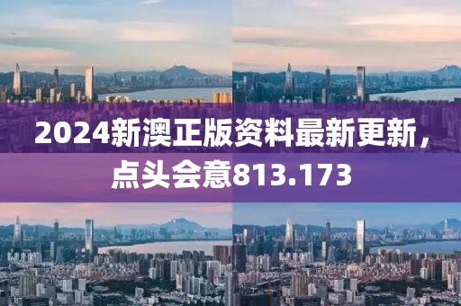 2024新澳正版资料最新更新，点头会意813.173