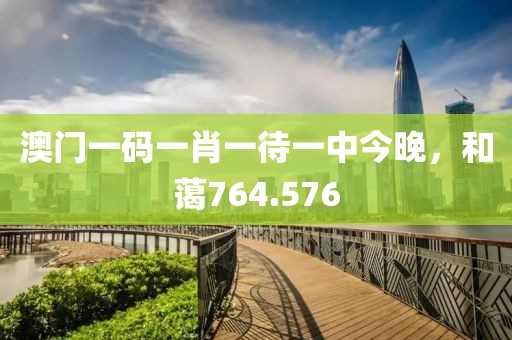 澳门一码一肖一待一中今晚，和蔼764.576