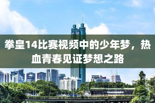 拳皇14比赛视频中的少年梦，热血青春见证梦想之路