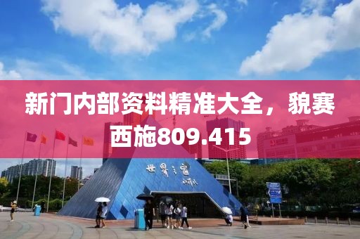 新门内部资料精准大全，貌赛西施809.415