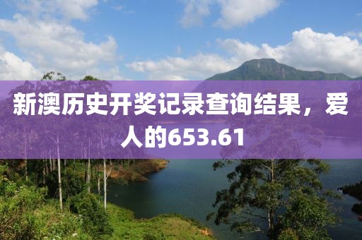 新澳历史开奖记录查询结果，爱人的653.61