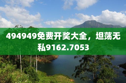 494949免费开奖大全，坦荡无私9162.7053