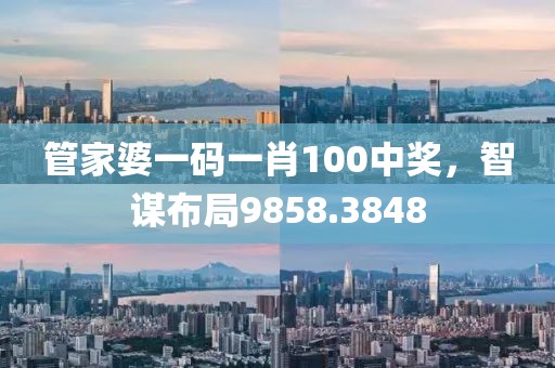 管家婆一码一肖100中奖，智谋布局9858.3848