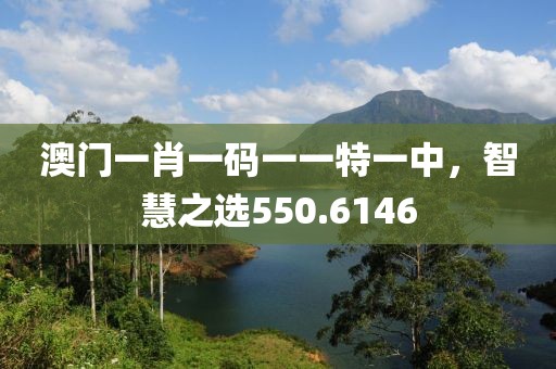 澳门一肖一码一一特一中，智慧之选550.6146