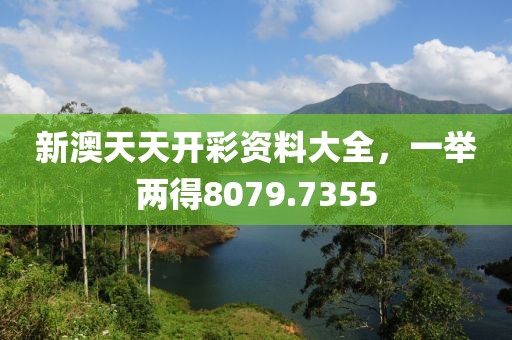 新澳天天开彩资料大全，一举两得8079.7355