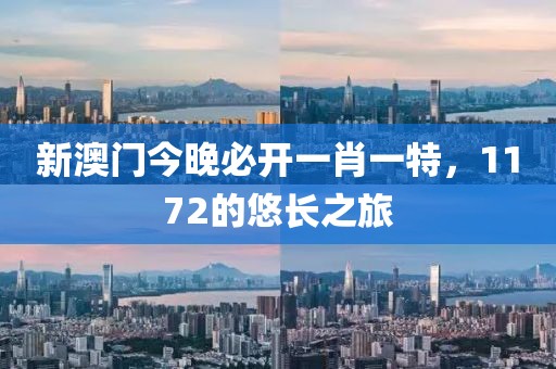 新澳门今晚必开一肖一特，1172的悠长之旅