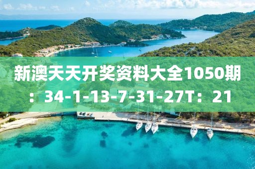 新澳天天开奖资料大全1050期：34-1-13-7-31-27T：21
