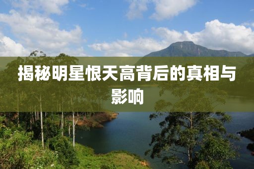 揭秘明星恨天高背后的真相与影响