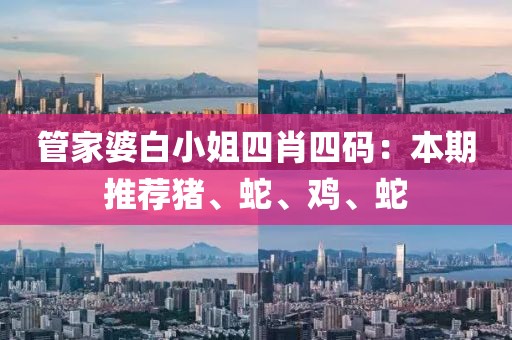 管家婆白小姐四肖四码：本期推荐猪、蛇、鸡、蛇