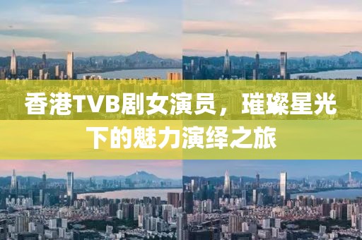 香港TVB剧女演员，璀璨星光下的魅力演绎之旅