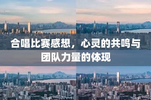 合唱比赛感想，心灵的共鸣与团队力量的体现