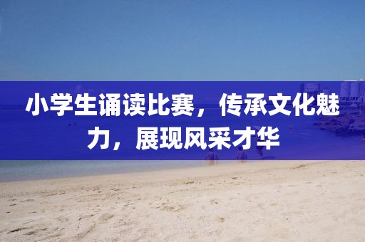 小学生诵读比赛，传承文化魅力，展现风采才华