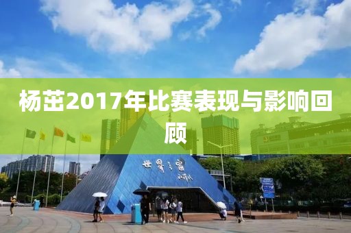 杨茁2017年比赛表现与影响回顾