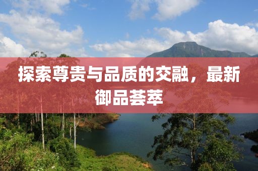 探索尊贵与品质的交融，最新御品荟萃