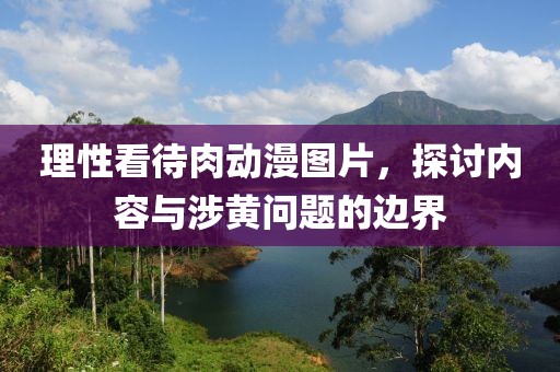 理性看待肉动漫图片，探讨内容与涉黄问题的边界