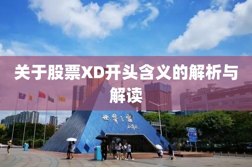 关于股票XD开头含义的解析与解读