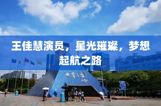 王佳慧演员，星光璀璨，梦想起航之路