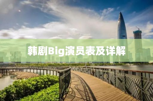 韩剧Big演员表及详解