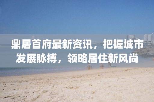 鼎居首府最新资讯，把握城市发展脉搏，领略居住新风尚